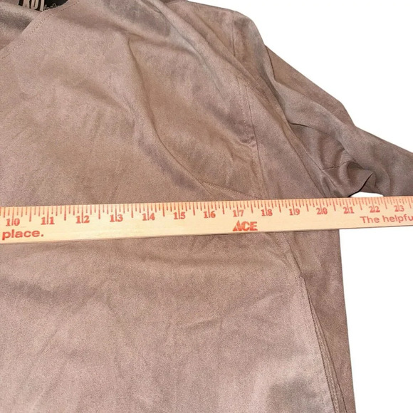 Kut From‎ The Kloth Sz L Faux Suede Jacket Boho Western Neutral Lightweight - Picture 6 of 12
